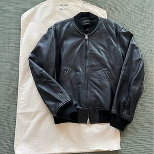 Buck Mason - Bruiser Leather Bomber Jacket - Large